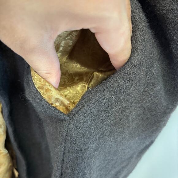 Soft Surroundings Womens Wool Lined Earthy Whimsigoth Boho Cloak Jacket Size L - Picture 10 of 12